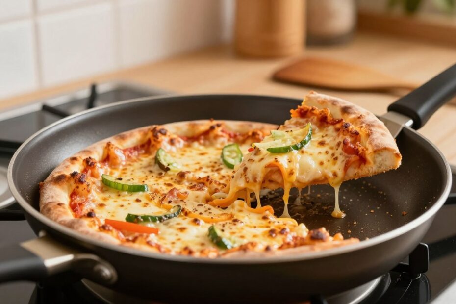 Jak odgrzać pizzę na patelni