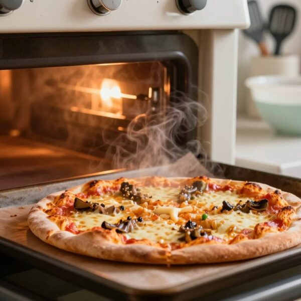Jak podgrzać pizzę w piekarniku, by była chrupiąca: temperatura, czas i trik z wodą