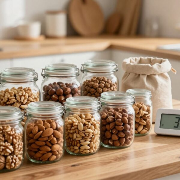 Jak przechowywać orzechy, żeby nie jełczały: temperatura, opakowanie i najlepsze pojemniki