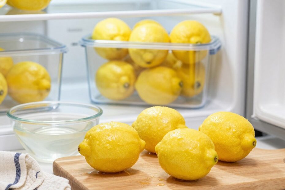 Jak przechowywać cytrynę