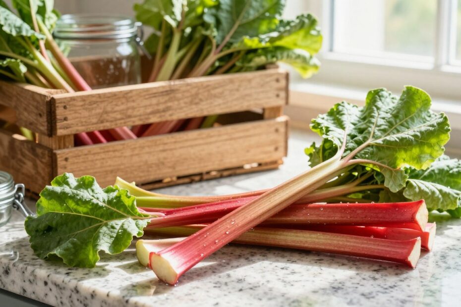 Jak przechowywać rabarbar
