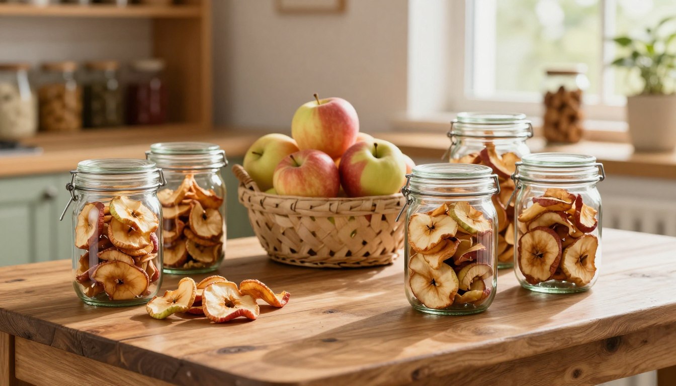 Jak przechowywać suszone jabłka