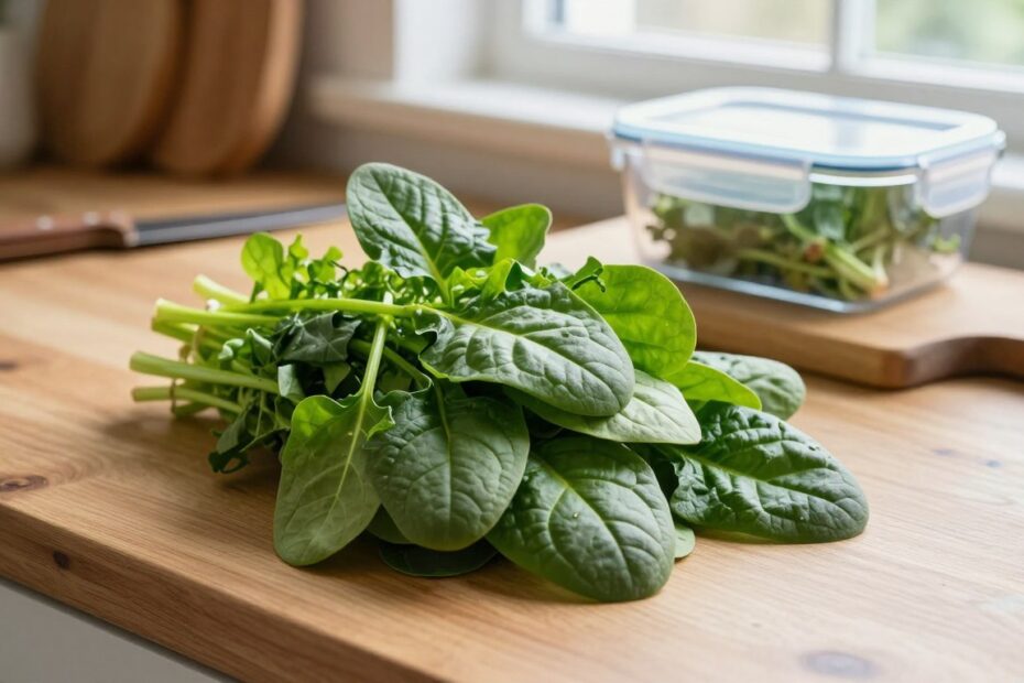 Jak przechowywać szpinak