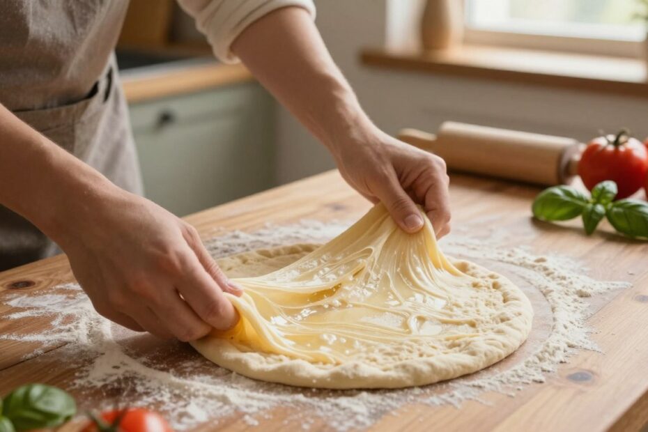 Jak rozciągnąć ciasto na pizzę