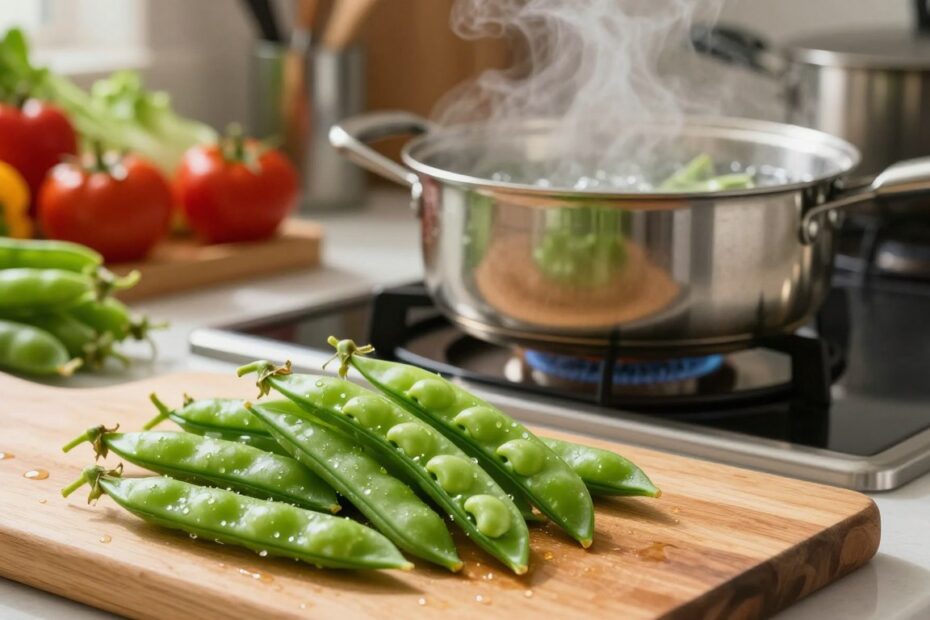 Jak ugotować groszek cukrowy