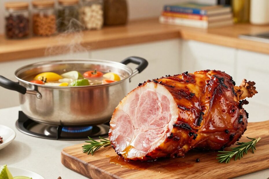 Jak ugotować szynkę wędzoną, żeby była soczysta